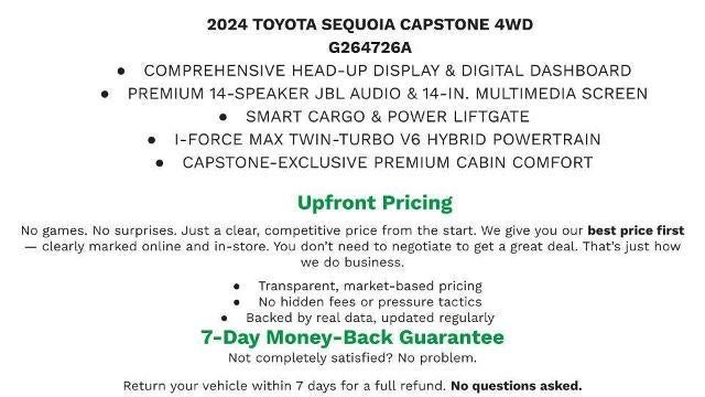 2024 Toyota Sequoia — side profile view