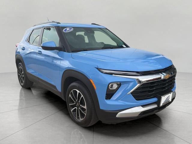 2024 Chevrolet Trailblazer LT in Fountain Blue — front three-quarter view