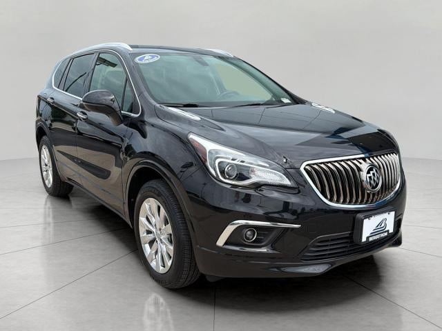 2017 Buick Envision Essence in Ebony Twilight Metallic — front three-quarter view